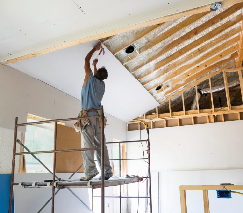 Pose de gypse professionnelle